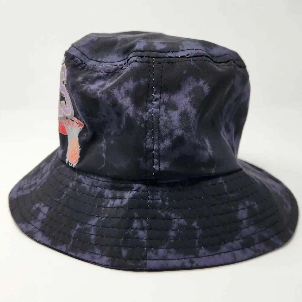Los Angeles LA Lakers Bucket‎ Hat Tie Dye Black Blue One Size Fits NBA Official